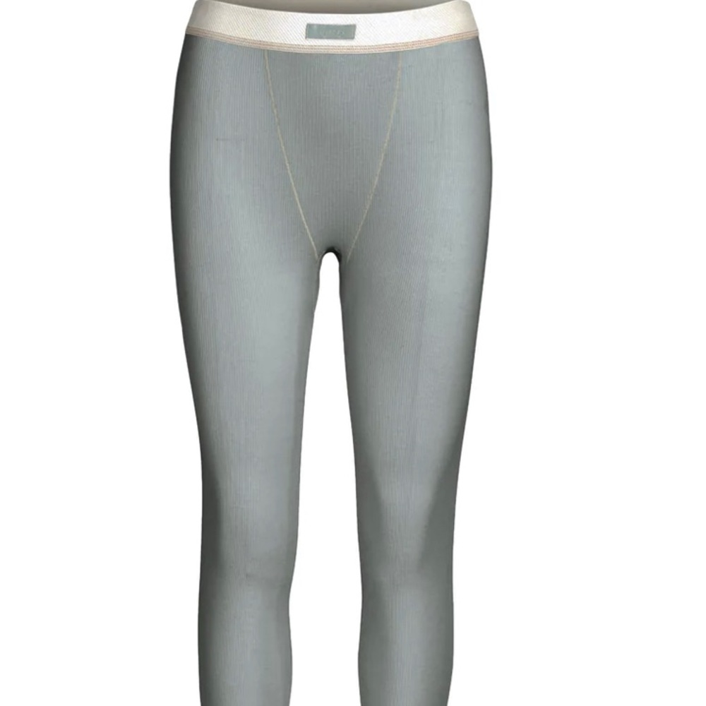 SKIMS Cotton Rib Legging. Small. Mineral.